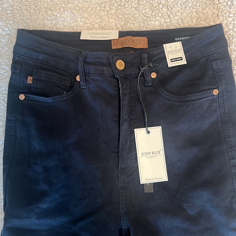 Judy Blue Tummy Control‎ Skinny Jeans - Navy - Picture 3 of 12